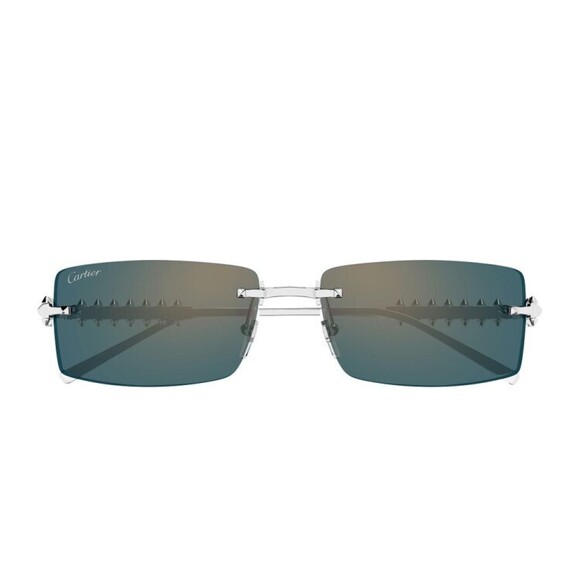 Cartier Ct0604s Clash De Rectangular Rimless Sunglasses - NWT